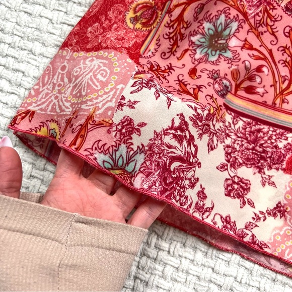 90’s Floral Flutter Sleeve Babydoll Top - Picture 4 of 6